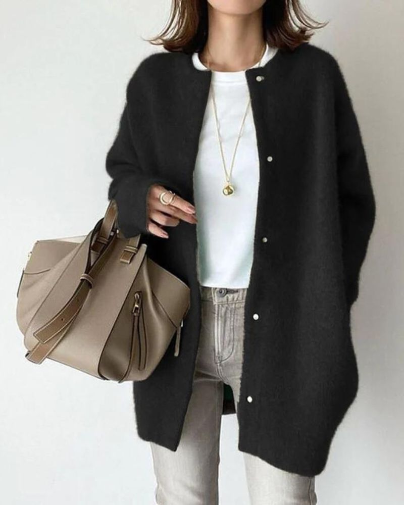 Übergangsjacke Damen | Knopfleiste & Zeitlos Elegant
