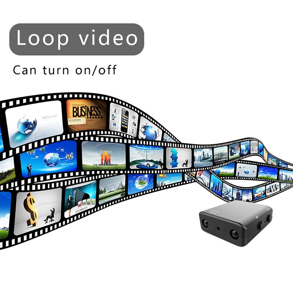 Ultrakompakte Full HD-Minikamera mit Nachtsicht und Bewegungserkennung
