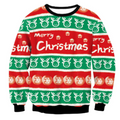 Unisex Weihnachts-Pullover Gemütlich Strickstoff Für Kalte Wintertage