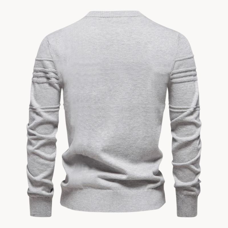 LEANDRO | ELEGANTER HERRENPULLOVER MIT KAROMUSTER