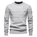 LEANDRO | ELEGANTER HERRENPULLOVER MIT KAROMUSTER