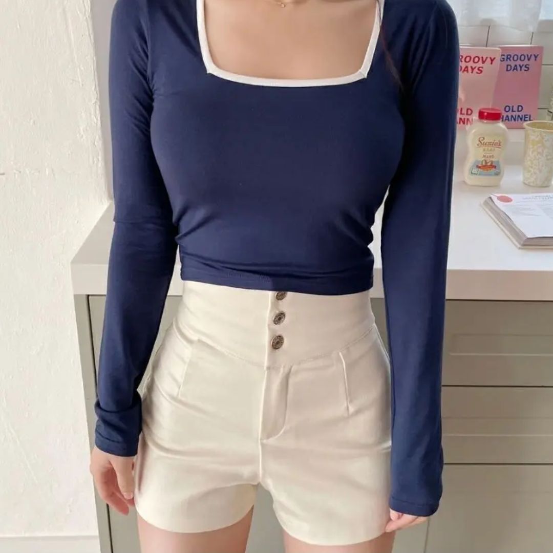 Ilse - Elegante High-Waist-Shorts