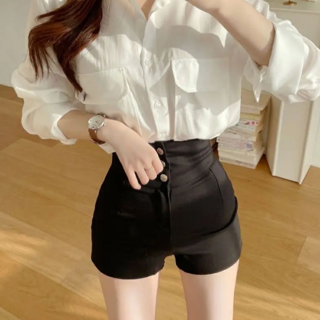 Ilse - Elegante High-Waist-Shorts