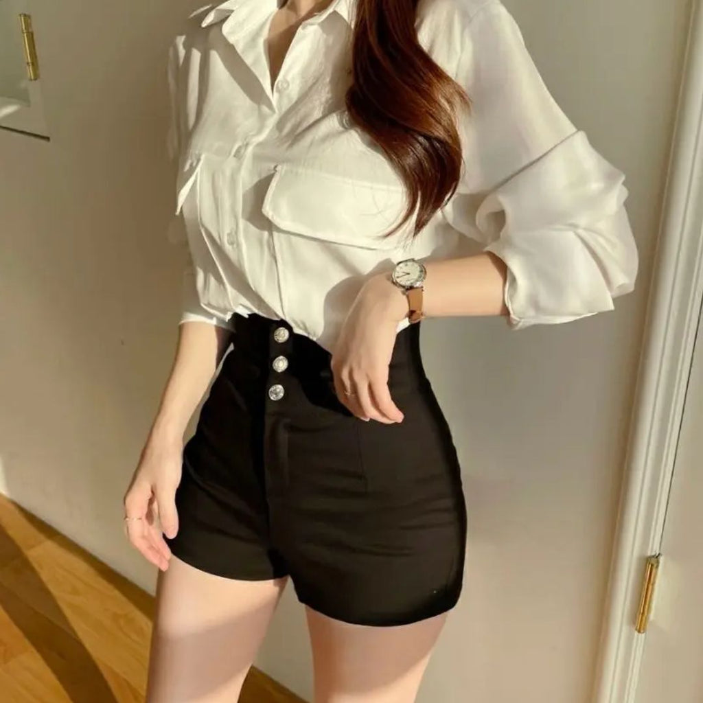 Ilse - Elegante High-Waist-Shorts