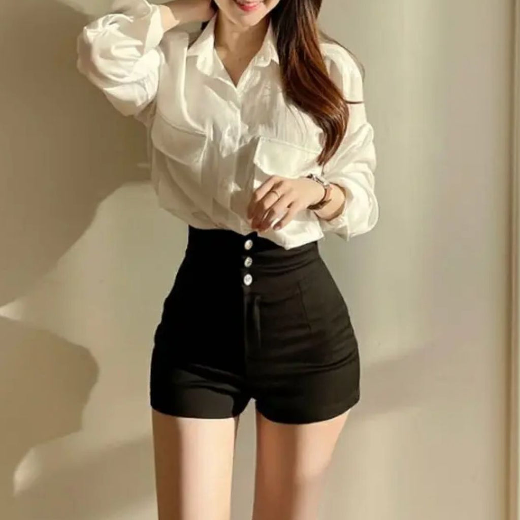 Ilse - Elegante High-Waist-Shorts