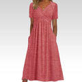 Hainah | V-Ausschnitt Schmeichelndes Kleid