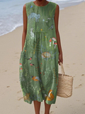 Lila - Midi-Kleid für den Alltag