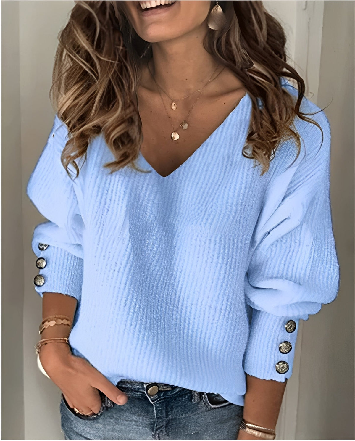 V Ausschnitt Pullover Damen | Feminin & Bequem mit V-Ausschnitt