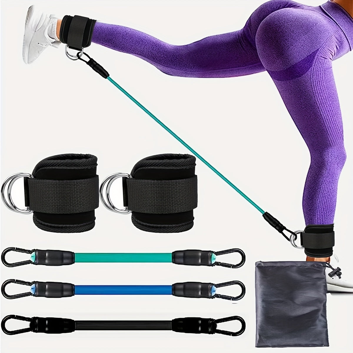 Verstellbare Knöchelriemen – Perfekt für das Po- und Beintraining zu Hause
