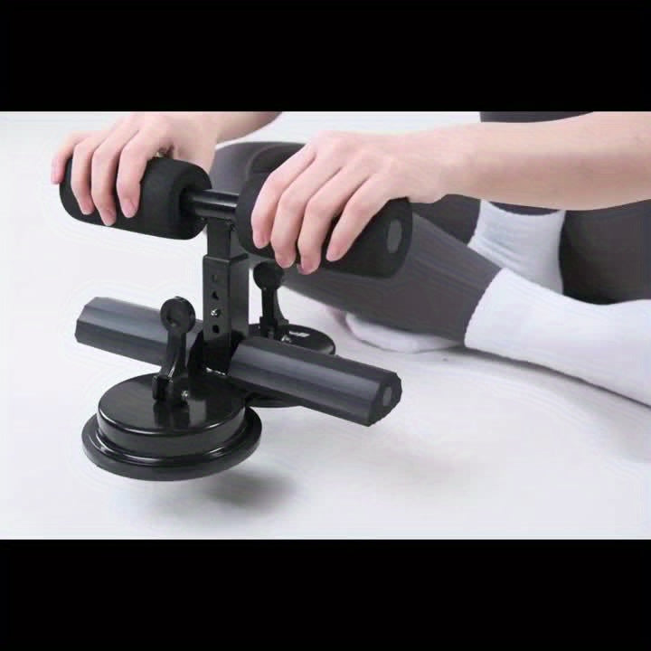 Verstellbarer Bauchmuskeltrainer mit doppelten Saugnäpfen – ideal für Heimfitness und Core-Training