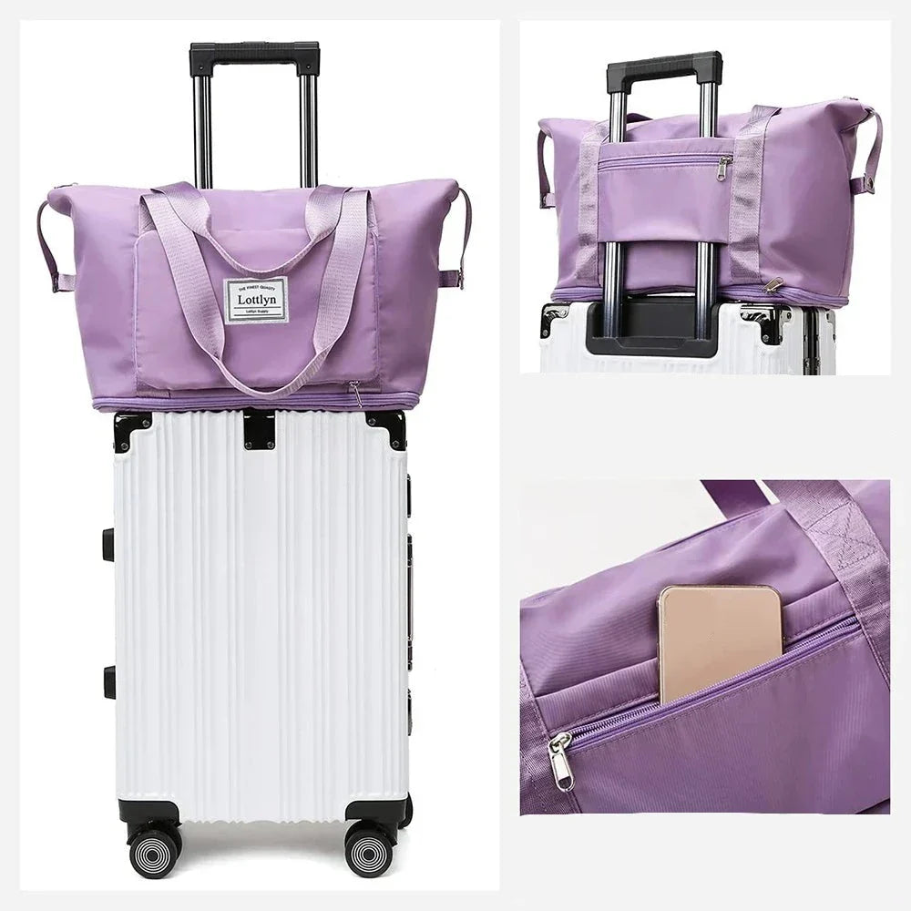 Vielseitige Damen-Reisetasche, geräumig, faltbar, aus Polyester