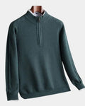 VILHELM™ | BASIC-PULLOVER MIT HALBEM REIẞVERSCHLUSS