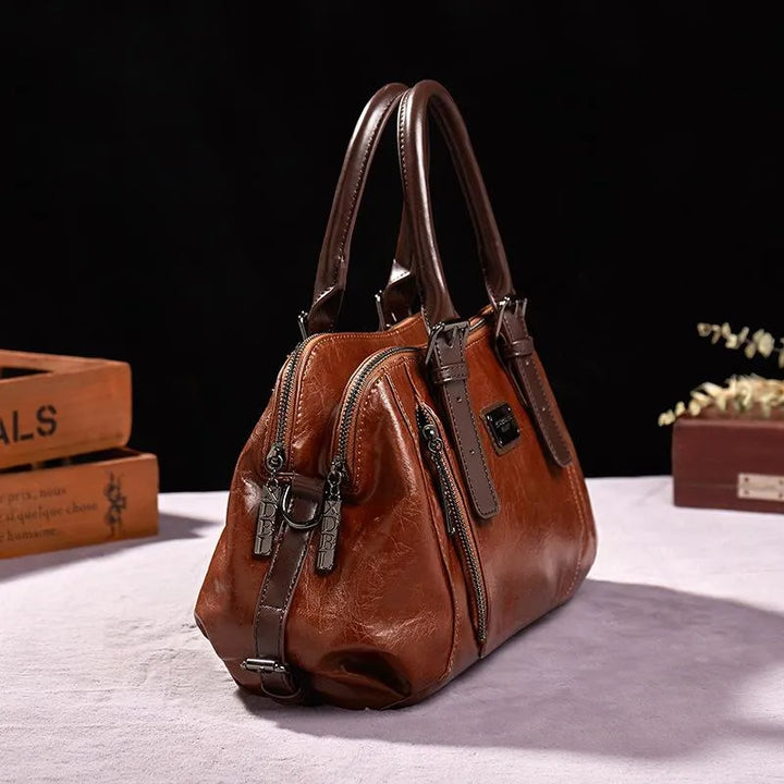 Vintage-Handtasche für Damen – Zeitlose Eleganz – Leder