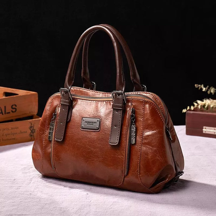 Vintage-Handtasche für Damen – Zeitlose Eleganz – Leder