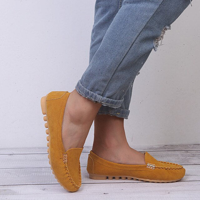 Mila | Damen Slipper Flach Bequem Slip-On Freizeitschuh