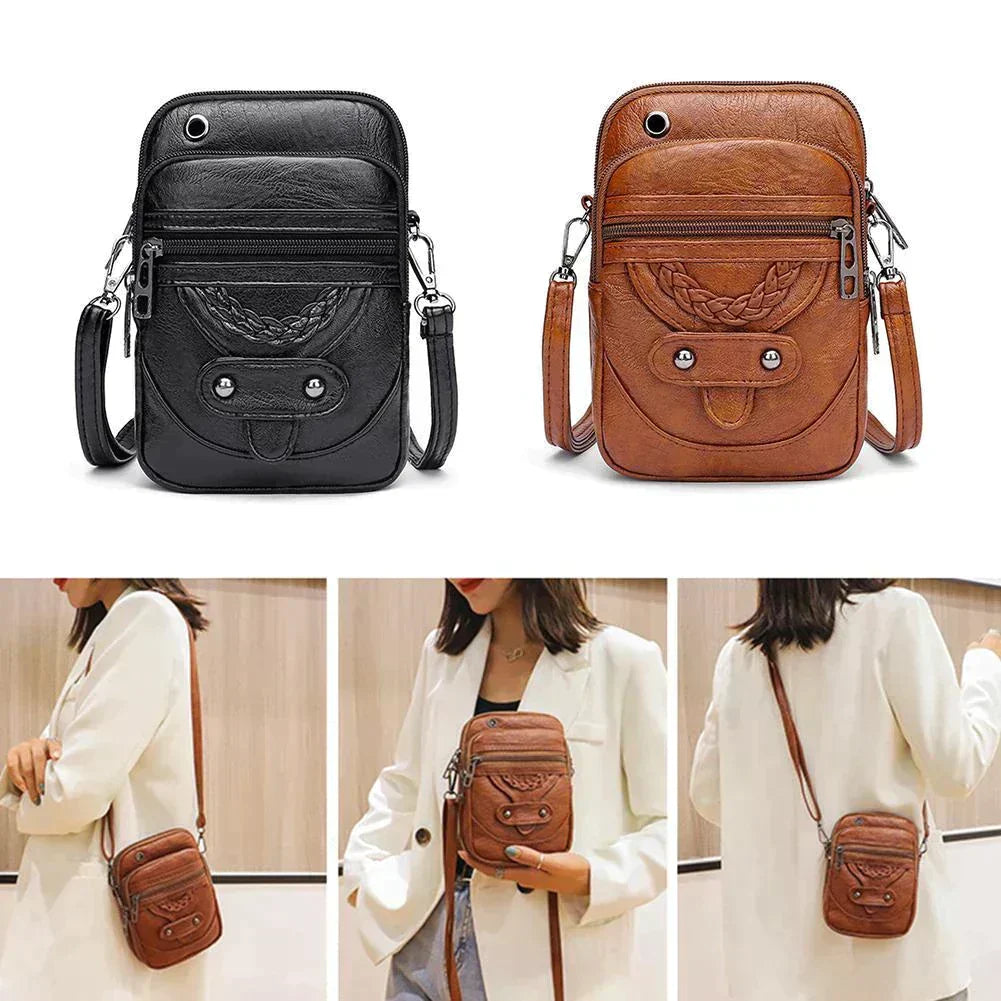 Vellana | Vintage Leder-Umhängetasche