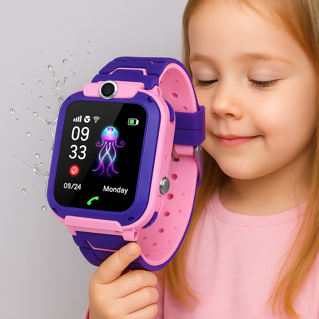 Wasserdichte GPS-Smartwatch für Kinder – SOS-Funktion und Sicherheitstracker für die Sicherheit der Eltern