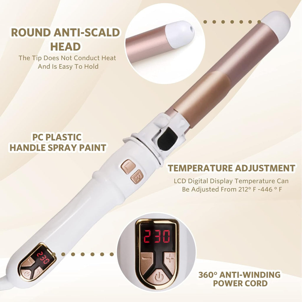 WaveLuxe | Doppel-Lockenstab und Haartrockner für müheloses Salon-Styling zu Hause