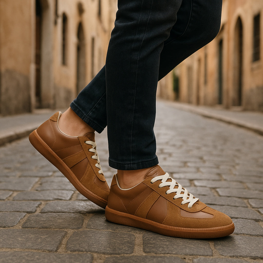 Weiße Sneaker Herren – Bequeme Rutschfeste Schnürsneaker für Jeden Tag