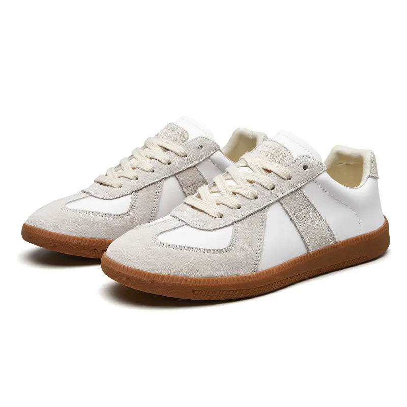 Weiße Sneaker Herren – Bequeme Rutschfeste Schnürsneaker für Jeden Tag