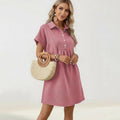 Kleid Hildegard™ aus Hochwertigem Strukturiertem Strick / Klassische Geometrische Struktur und Feminine Haltung!