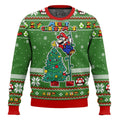 Unisex-Weihnachtsbluse mit Aufdruck, kuschelig und warm