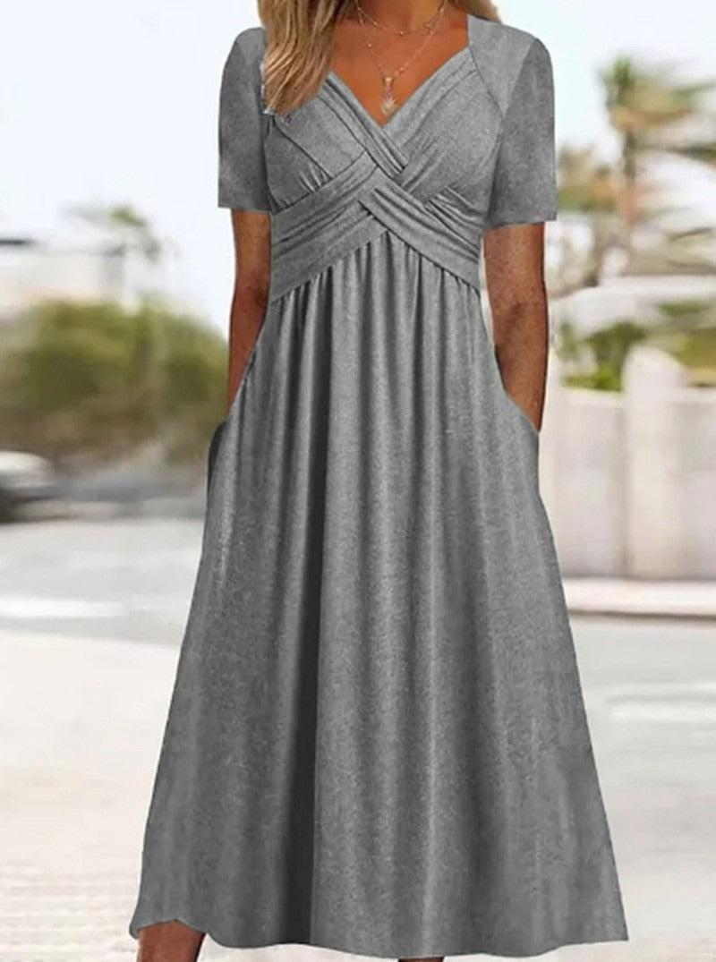 Elegantes Midi Kleid für Frauen – Zeitloser Stil für jeden Anlass