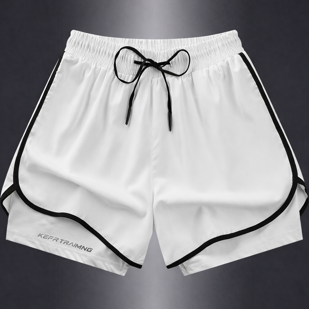 Geometrische Sportshorts für Damen – Stylisch und atmungsaktiv für Fitness und Laufen