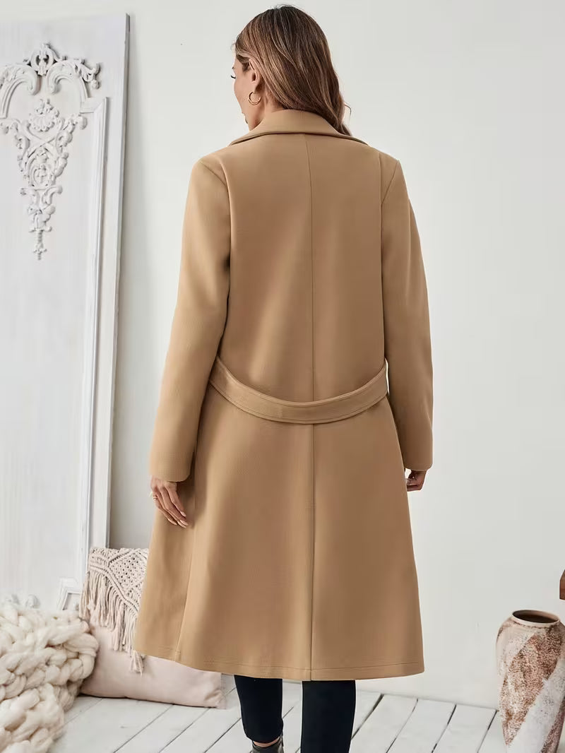 Wintermantel Damen | Trenchcoat | Gürtel-Taille & Wärmend