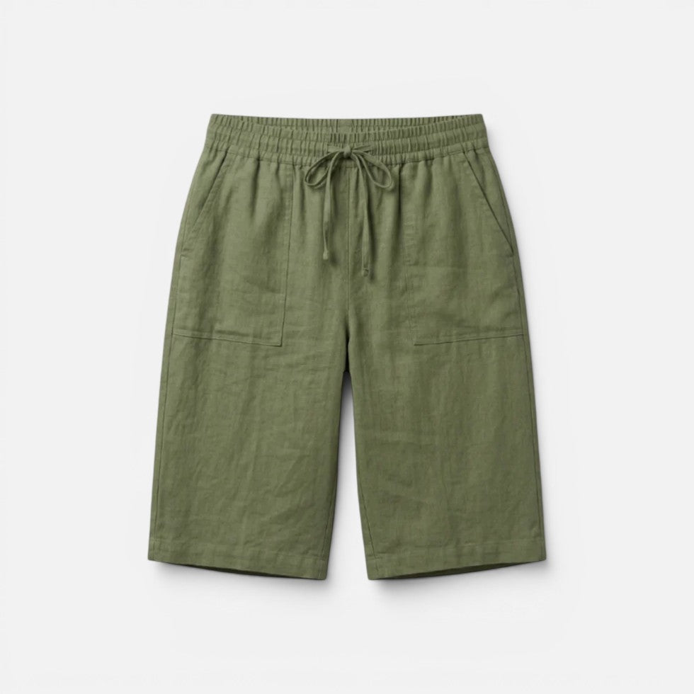 Shorts Locker Geschnitten Mit Taschen Tunnelzug Bund