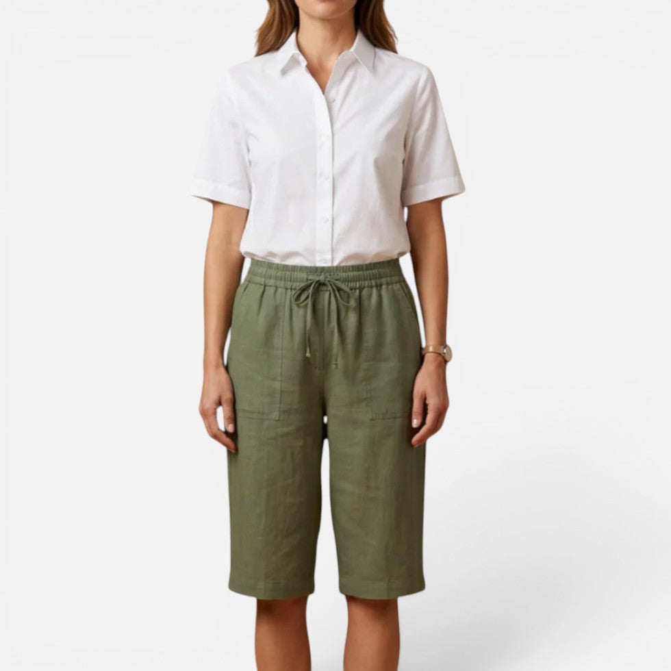Shorts Locker Geschnitten Mit Taschen Tunnelzug Bund