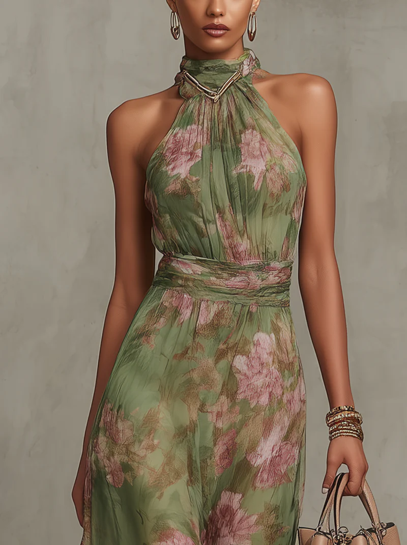 Ammie | Elegantes Sommerkleid mit Blumenmuster