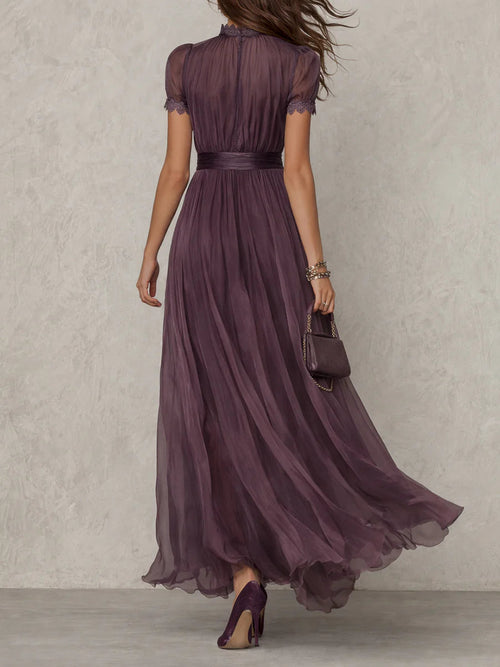 Ashley | Vintage elegantes Chiffon-Maxikleid