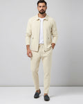 Herren Set aus Jacke mit Umlegekragen und Schlupfhose
