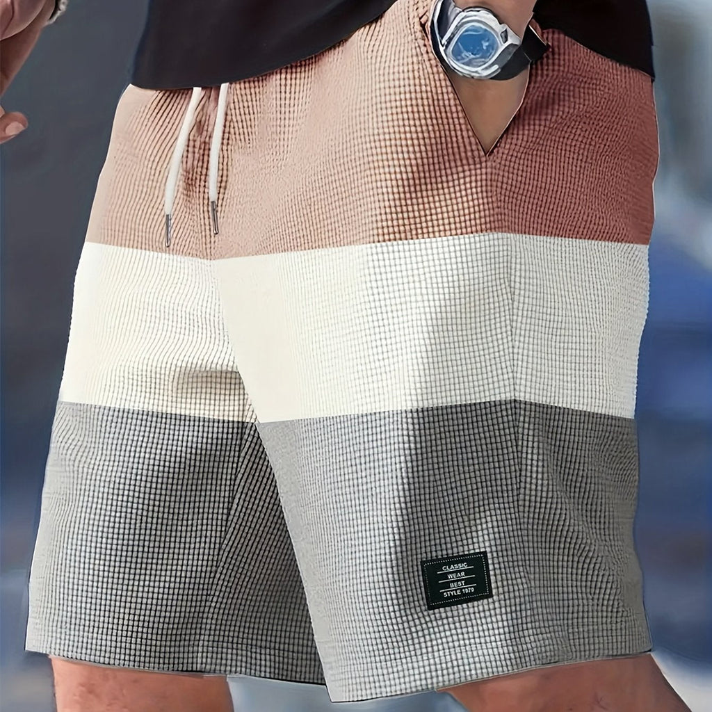 Herren Casual Gestreift Sommer Shorts