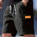 Herren Sommer Elastische Bund Cargo Bermuda Shorts