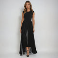 Damen Ärmellos Abend Maxikleid