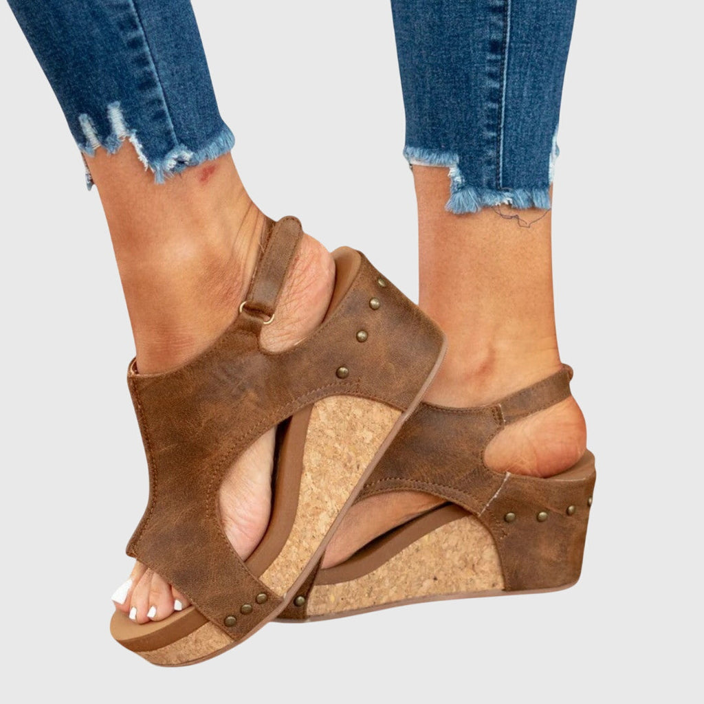 Damen Orthopädische Sommer Plateau Sandalen