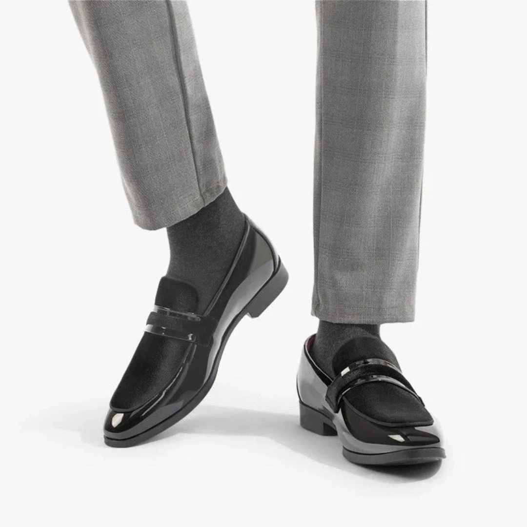 Aaron | Komfortable Herren Loafer mit Veloursleder Details