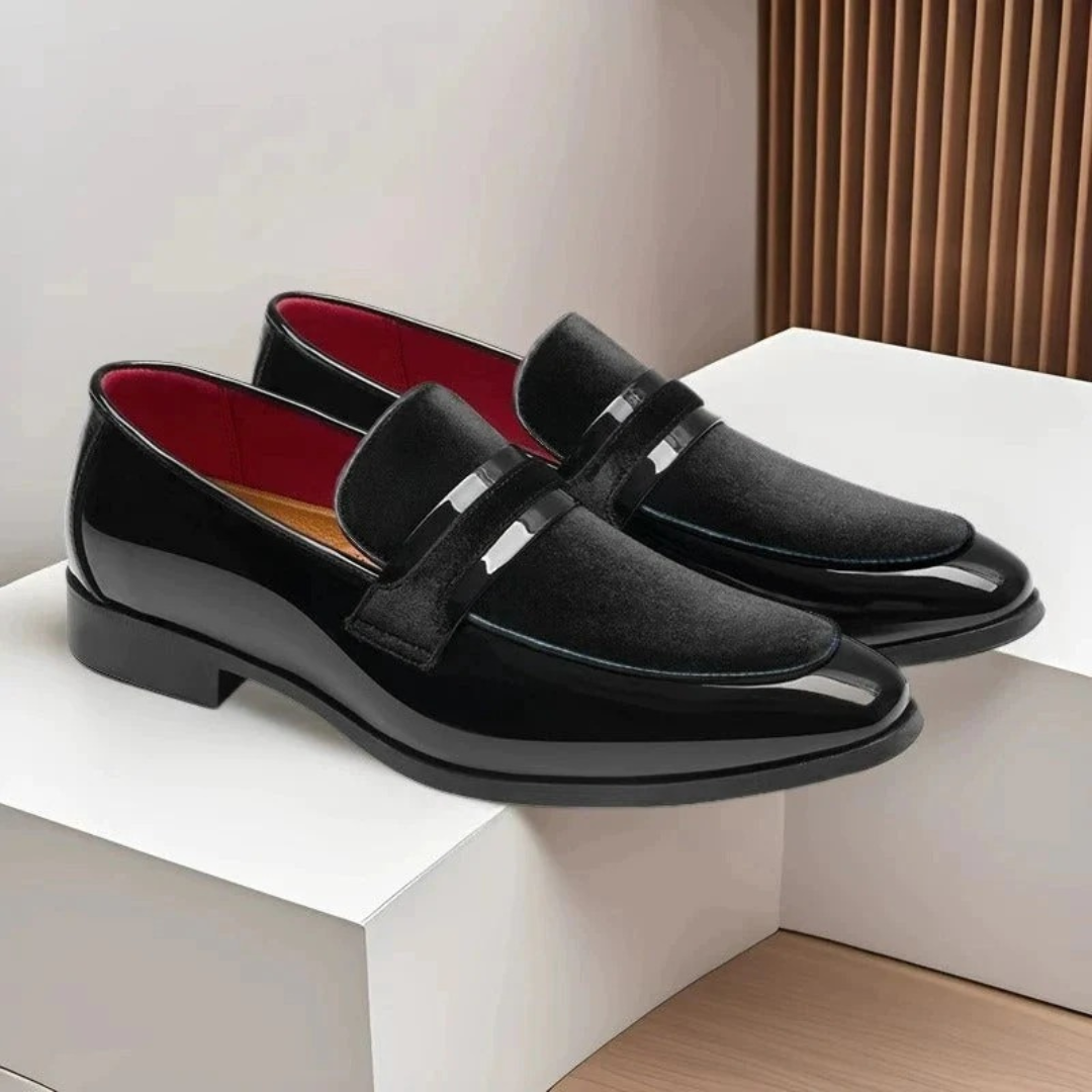 Aaron | Komfortable Herren Loafer mit Veloursleder Details