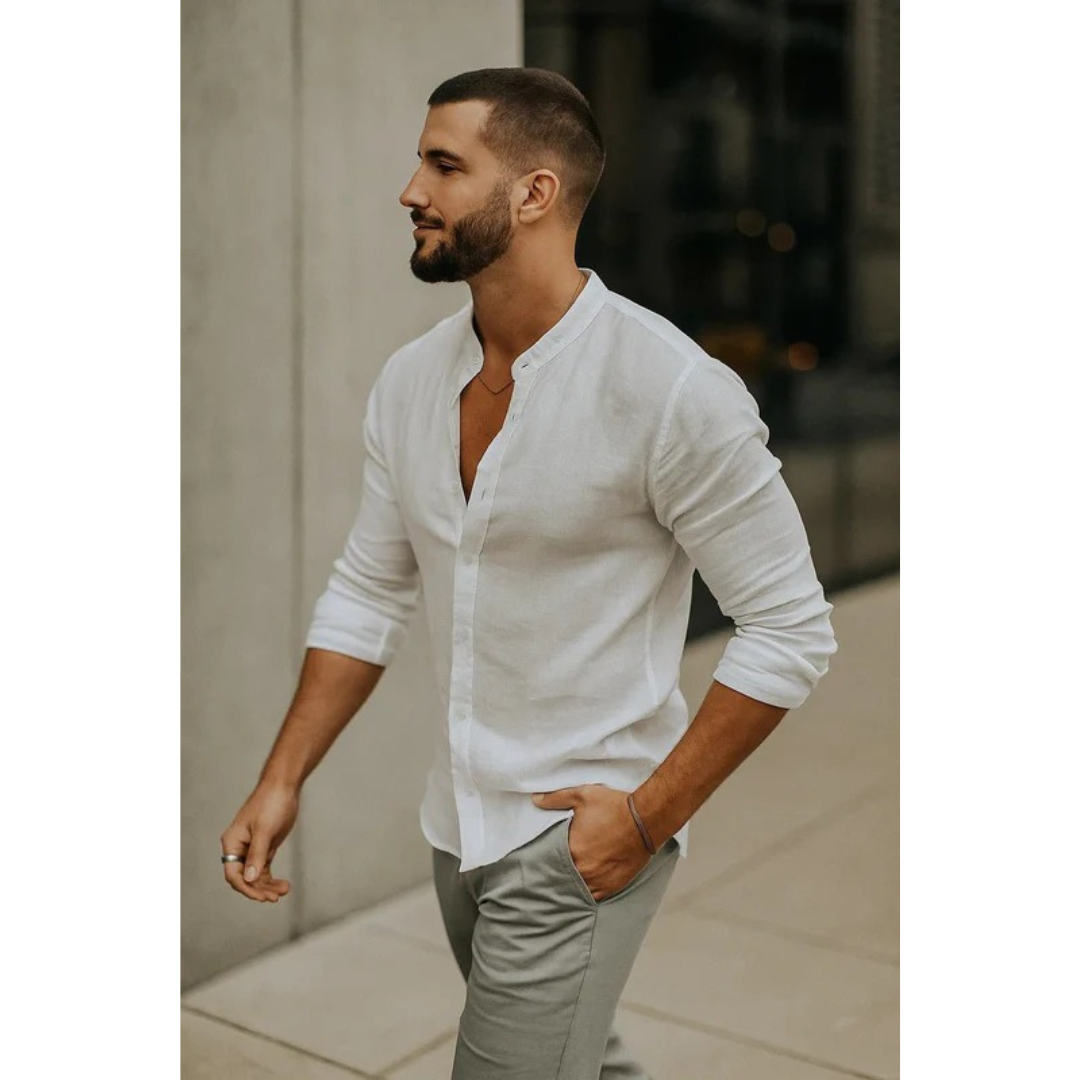 Aca | Herren Sommer hemd Langarm