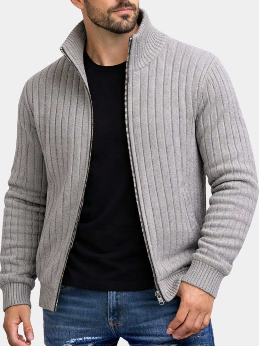 Peter | Klassische Strickjacke mit Reißverschluss