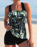 Adelheid | Damen Tankini Set mit Shorts in Sportlichem Stil