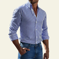 Anton | Herren Hemd Streifen Design Sommer – Gestreiftes Herrenhemd Casual 2026