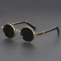 Agnes | Damen Retro Sonnenbrille Rund Metall
