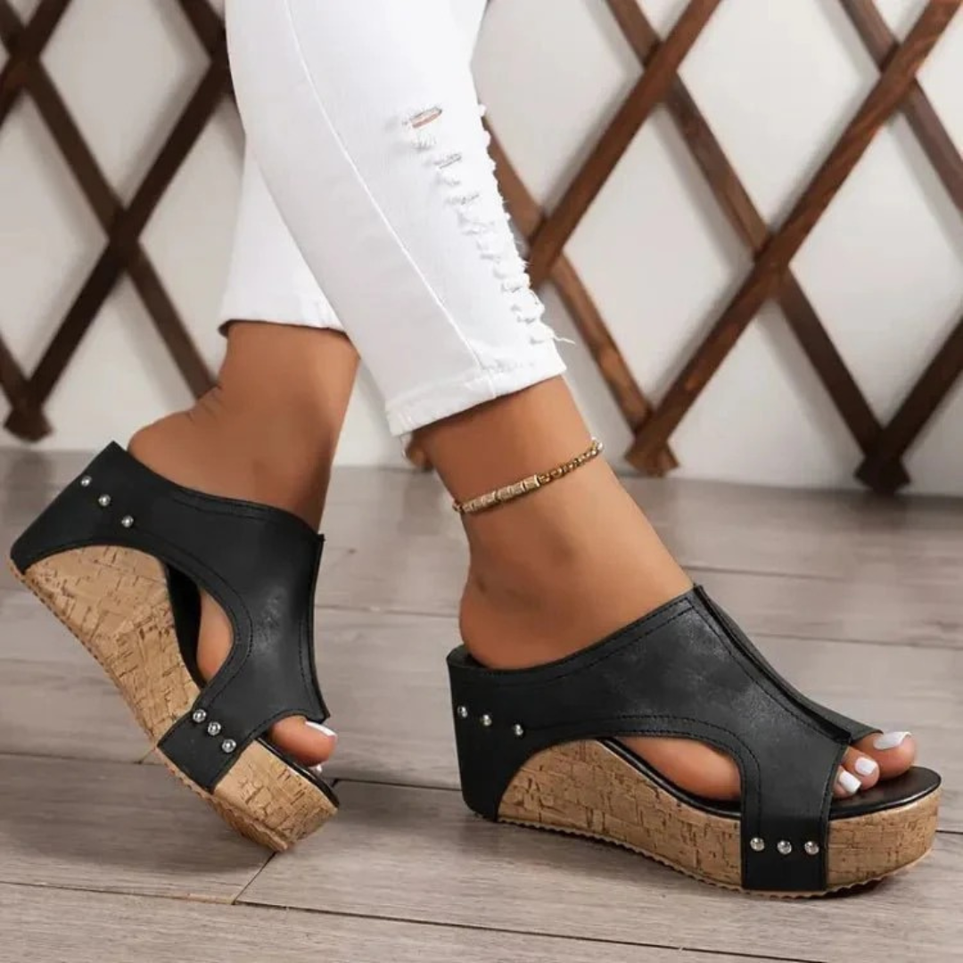 Alva | Damen Stilvolle Orthopädische Plateau Sandalen