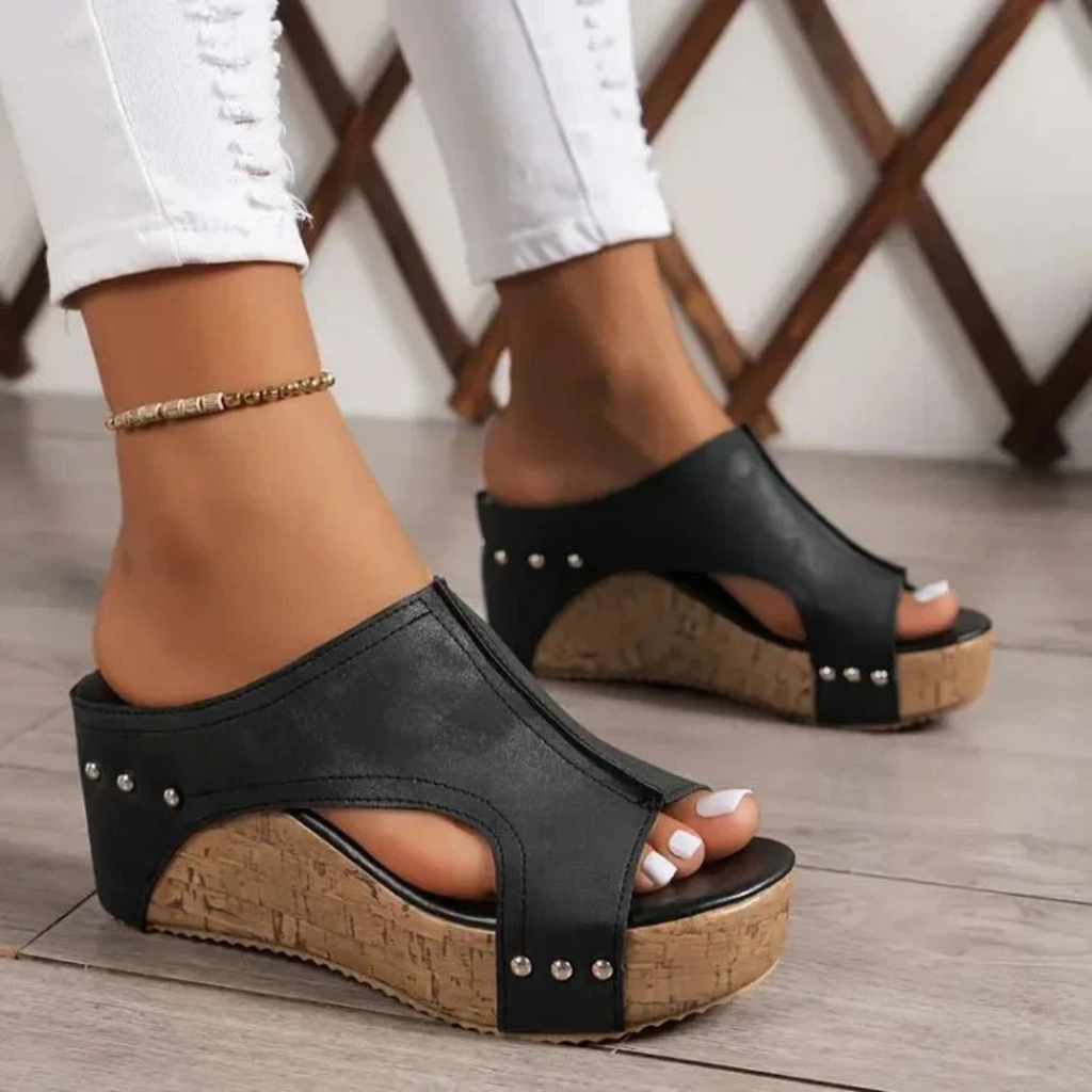 Alva | Damen Stilvolle Orthopädische Plateau Sandalen