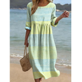Anina | Kariertes Maxi-Sommerkleid für Den Alltag