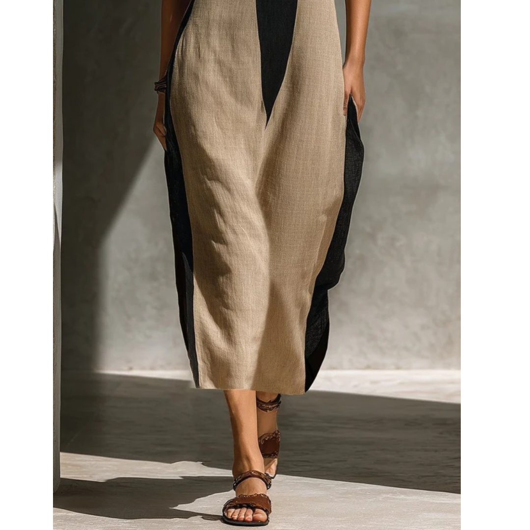 Anne | Damen Leichtes Midikleid Sommer