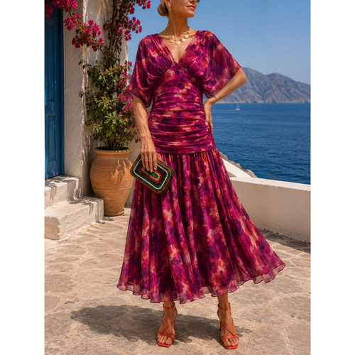 Annemarie | Damen Maxikleid Sommer leicht vielseitig